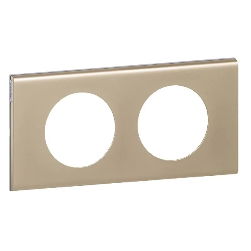 Legrand Frame 2x Nickel Velours (Light nickel) - Legrand Celiane 69112