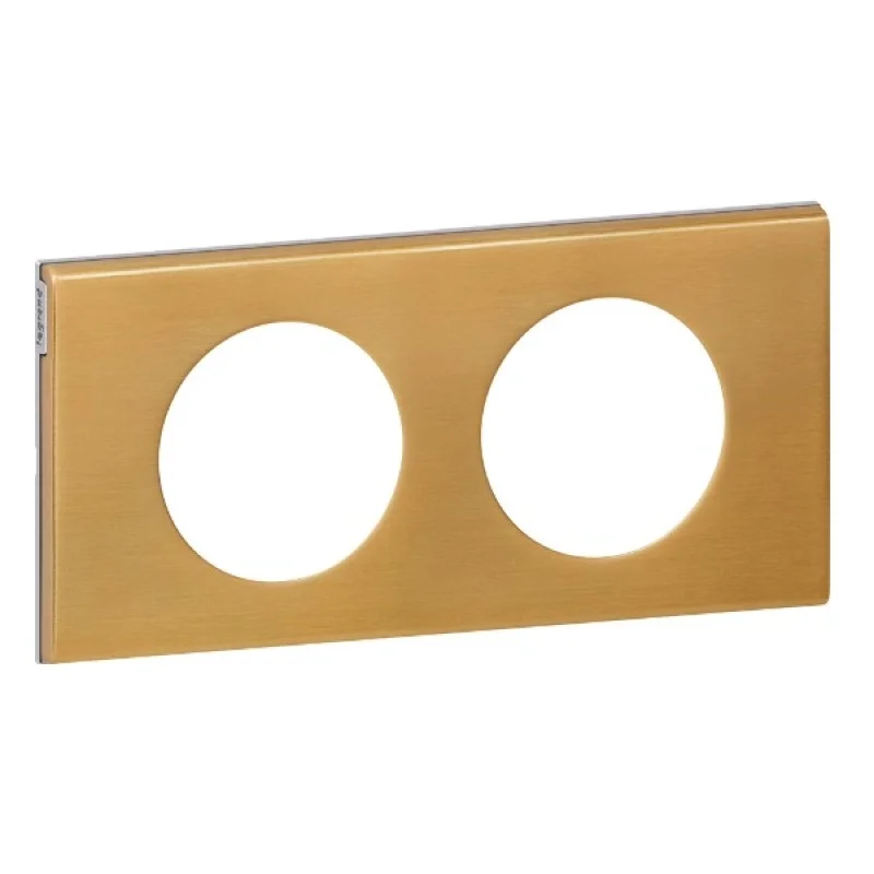 Legrand Frame 2x Bronze doré (Gilded bronze) - Legrand Celiane 69132