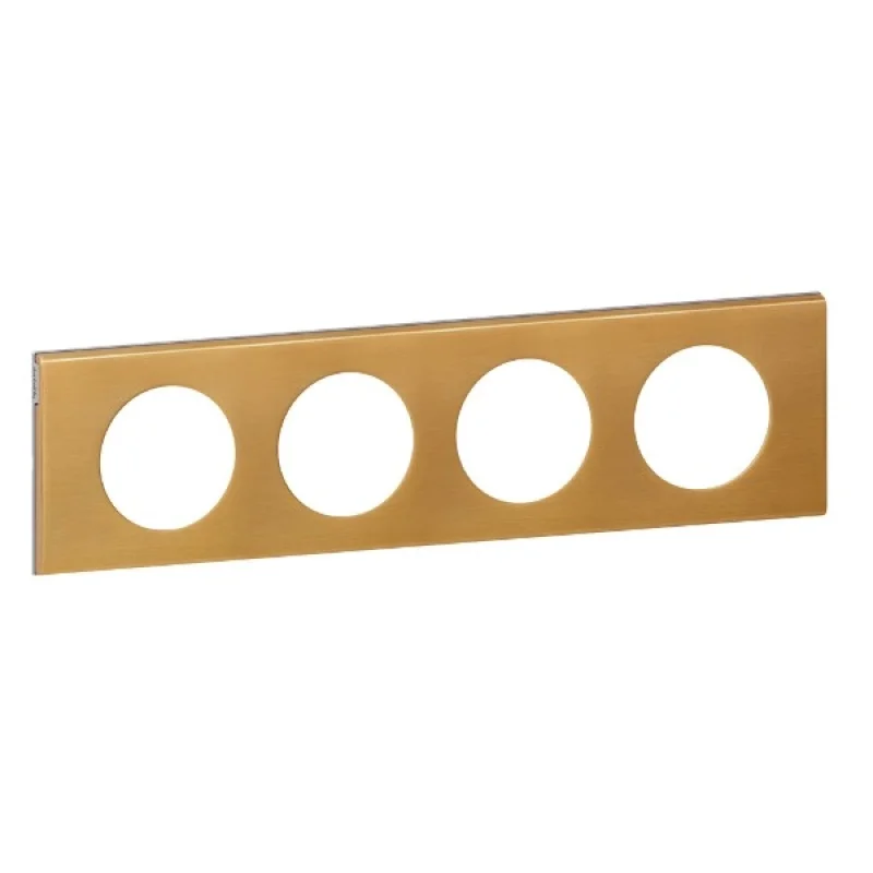 Legrand Frame 4x Bronze doré (Gilded bronze) - Legrand Celiane 69134
