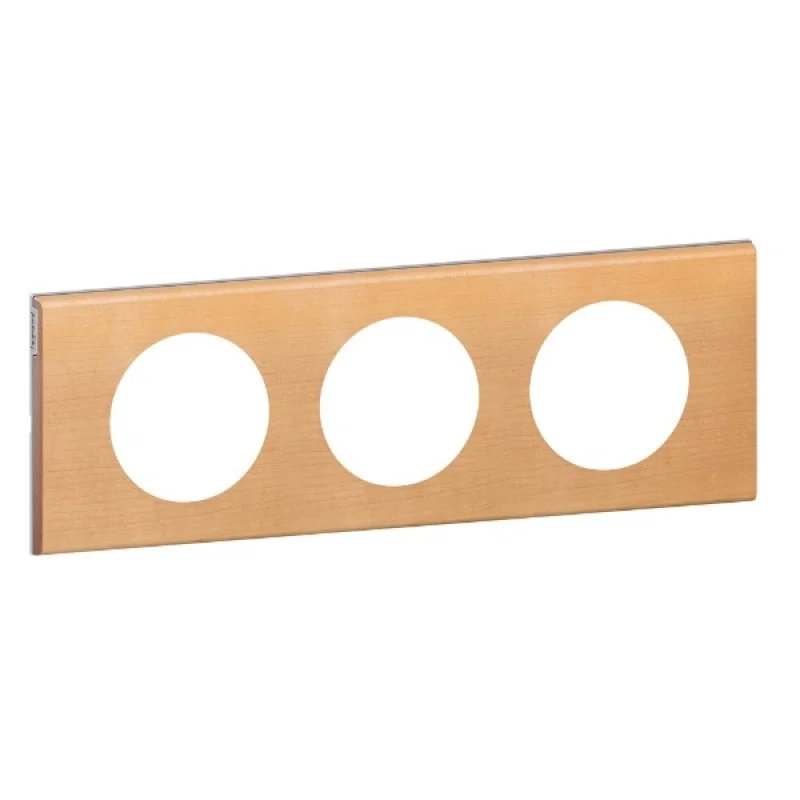 Frame 3x Erable (Maple) - Legrand Celiane 69213