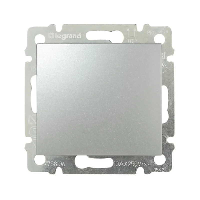Legrand Блистер Valena Еднополюсен ключ 10A 250V Алуминий - Legrand Valena 692451