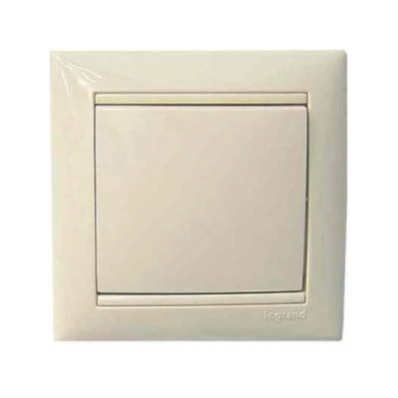 Legrand Blister pack Valena One-way switch 10A 250V Cream with frame - Legrand Valena 692720