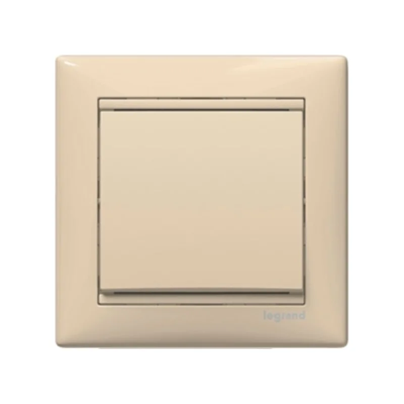 Legrand Blister pack Valena Push button 10AX 250V Cream with frame - Legrand Valena 692725