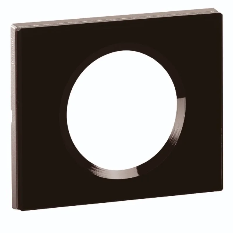 Legrand Frame 1x Verre Piano (Black glass) - Legrand Celiane 69301