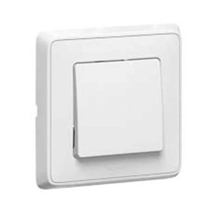 Legrand Еднополюсен ключ 10A с рамка Бял /блистер опаковка - до изчерпване/ - Legrand Cariva 693950