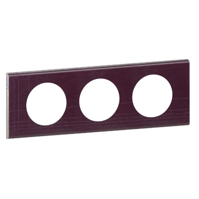 Legrand Frame 3x Cuir Pourpre couture (Purple stitched leather) - Legrand Celiane 69443