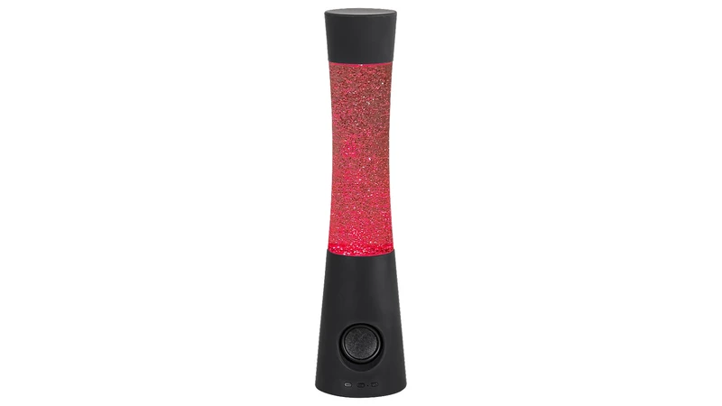Carnival – RGB декоративна LED лампа с Bluetooth колонка, черна, Ø100мм, 5W