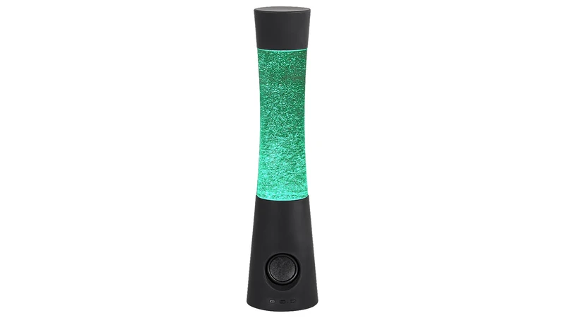 Carnival – RGB декоративна LED лампа с Bluetooth колонка, черна, Ø100мм, 5W