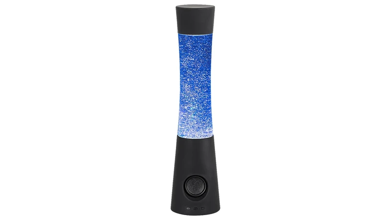 Carnival – RGB декоративна LED лампа с Bluetooth колонка, черна, Ø100мм, 5W