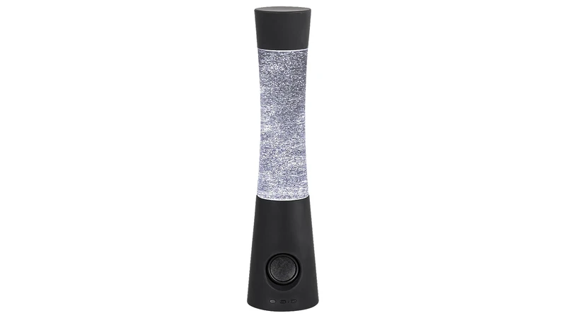 Carnival – RGB декоративна LED лампа с Bluetooth колонка, черна, Ø100мм, 5W