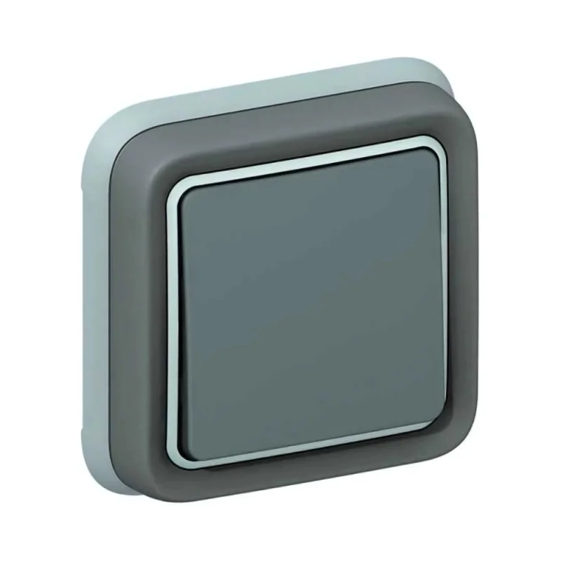 Legrand Девиаторен ключ моноблок скрит монтаж IP55 Сив /до изчерпване/ - Legrand Plexo 69811
