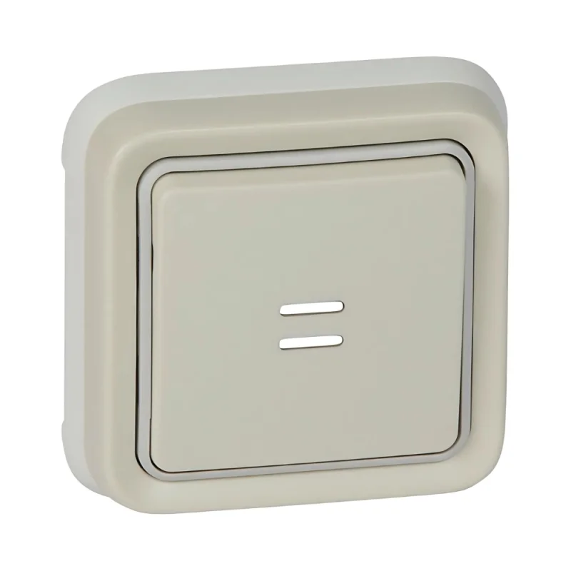 Legrand Бутон с индикатор моноблок скрит монтаж IP55 Бял /до изчерпване/ - Legrand Plexo 69861