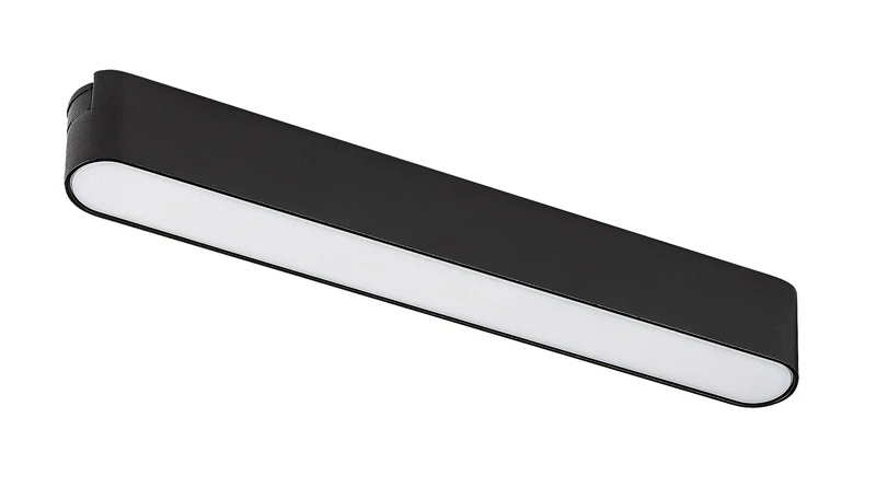 LiTrack Line04W – LED lighting for track in black/white, 220×30mm, 12W, 3000K