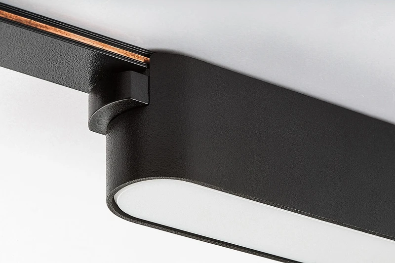 LiTrack Line07W – LED lighting for track system in black/white, 330mm, 16W, 3000K