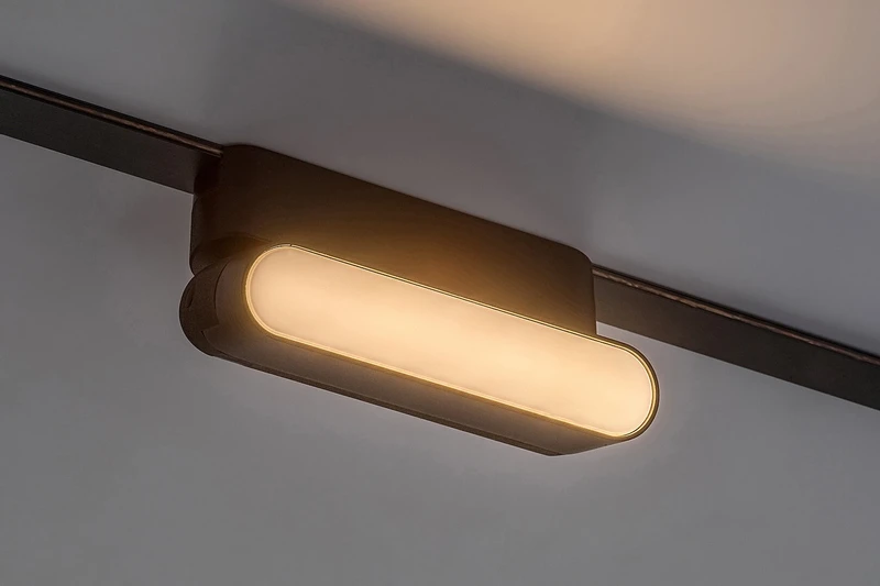 LiTrack Line10W – LED прожектор за релсова система в черно/бяло, 115×80мм, 6W, 3000K