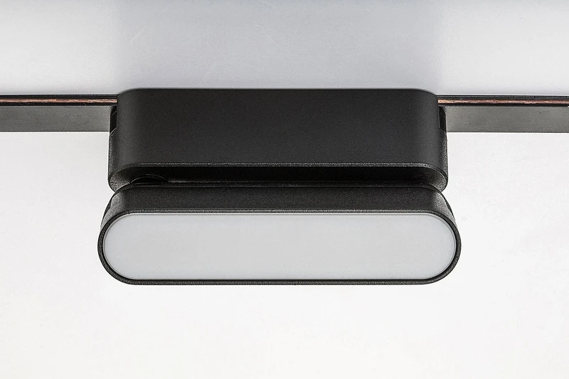 LiTrack Line10W – LED прожектор за релсова система в черно/бяло, 115×80мм, 6W, 3000K