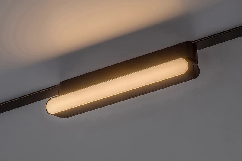 LiTrack Line13W – LED spotlight for track system in black/white, 220×80mm, 12W, 3000K