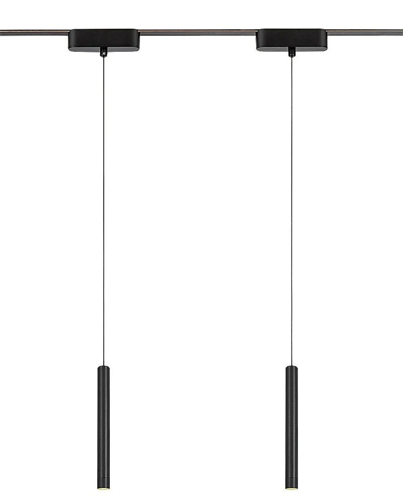 LiTrack Pend.04W – LED pendant for track system in black, Ø30mm, 5W, 3000K
