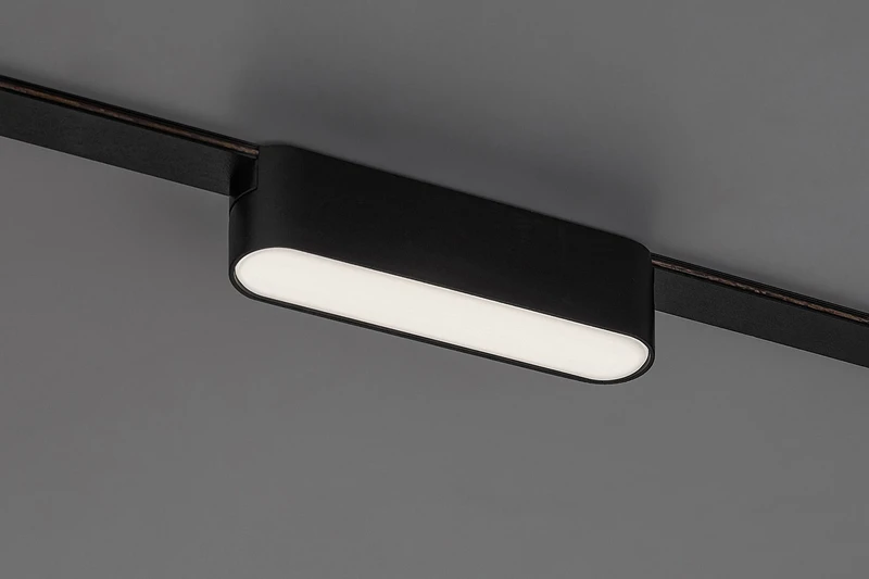 LiTrack Line02N – LED прожектор за релсова система в черно/бяло, 115мм, 6W, 4000K