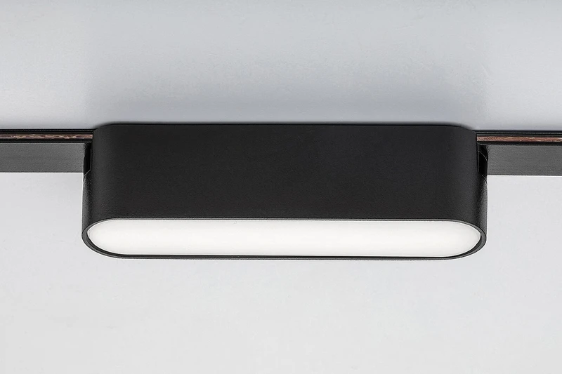 LiTrack Line02N – LED прожектор за релсова система в черно/бяло, 115мм, 6W, 4000K