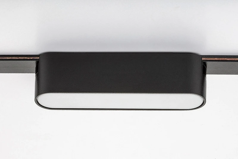 LiTrack Line02N – LED прожектор за релсова система в черно/бяло, 115мм, 6W, 4000K