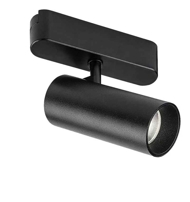 LiTrack Spot05N – LED спот за шинна система в черно, Ø43мм, 10W, 4000K