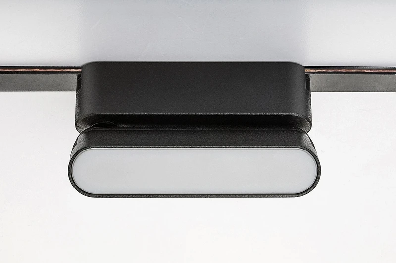 LiTrack Line11N – LED прожектор за шина в черно/бяло, 115×80мм, 6W, 4000K