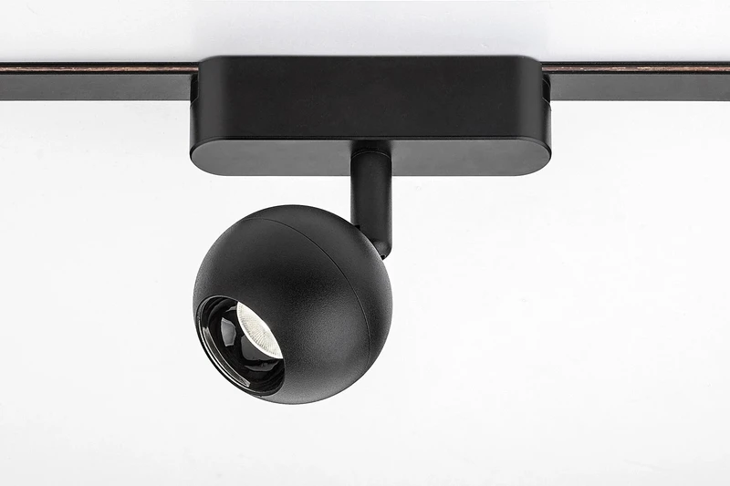 LiTrack Spot08N – LED прожектор за шина в черно/бяло, Ø60мм, 5W, 4000K