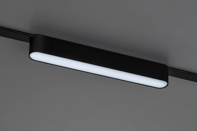 LiTrack Line06V – smart LED прожектор за релса в черно/бяло, 220мм, 7W, 2700-5500K