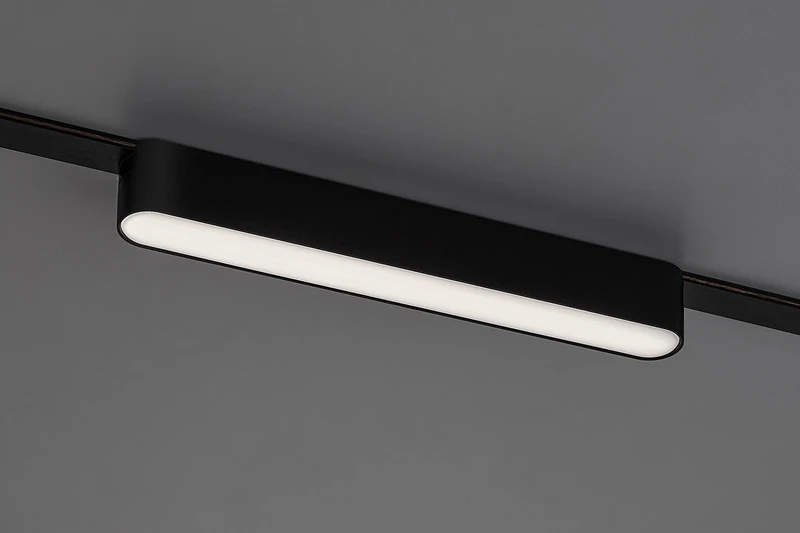 LiTrack Line06V – smart LED прожектор за релса в черно/бяло, 220мм, 7W, 2700-5500K