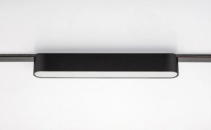 LiTrack Line06V – smart LED прожектор за релса в черно/бяло, 220мм, 7W, 2700-5500K