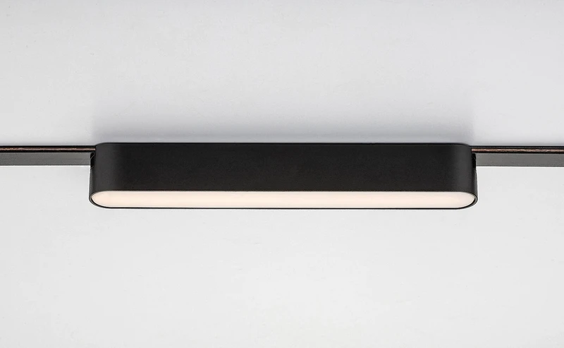 LiTrack Line06V – smart LED прожектор за релса в черно/бяло, 220мм, 7W, 2700-5500K