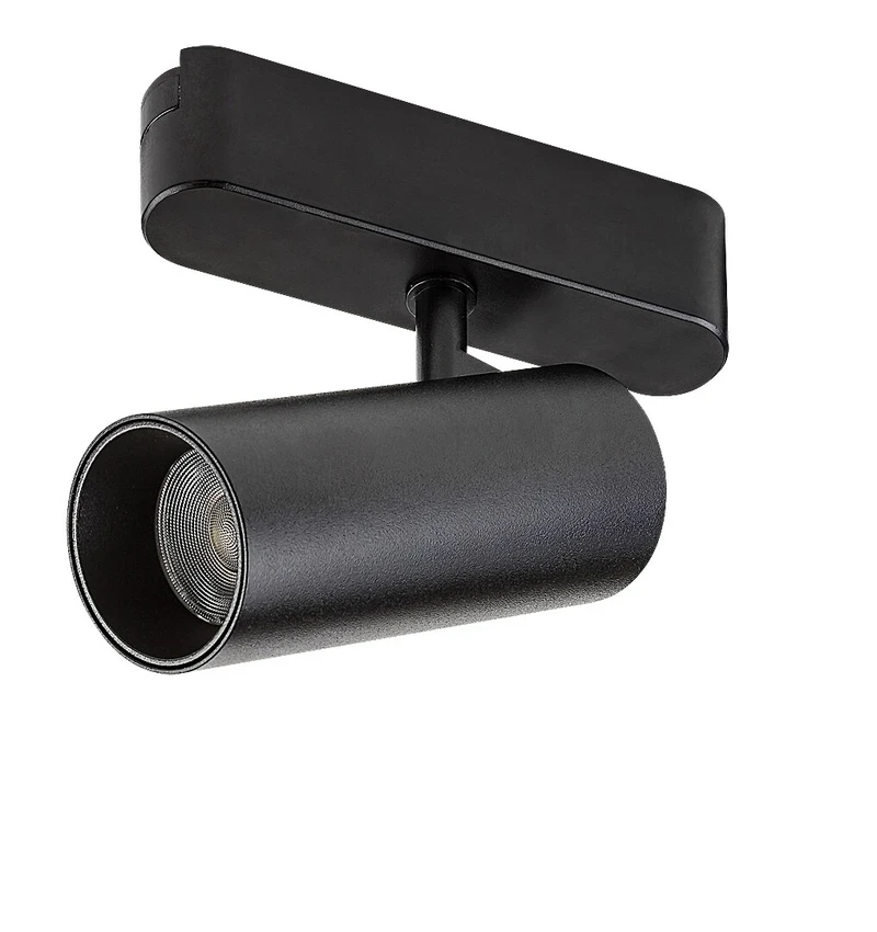 LiTrack Spot06V – LED спот за трак система в черно, Ø43мм, 9W, 2700-5500K