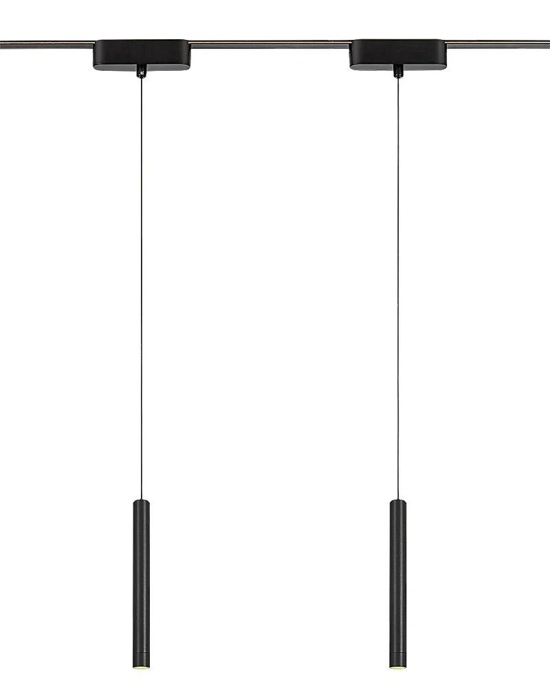 LiTrack Pend.06V – LED пендел за релсова система в черно, Ø30мм, 5W, 2700-5500K