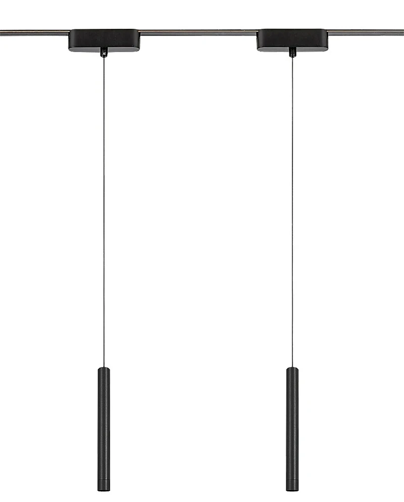 LiTrack Pend.06V – LED пендел за релсова система в черно, Ø30мм, 5W, 2700-5500K
