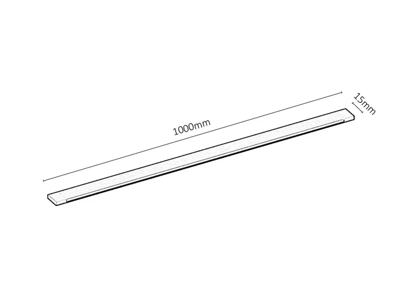 LiTrack Rail – modern track for lighting in black, 1000mm, aluminium, DC 24V