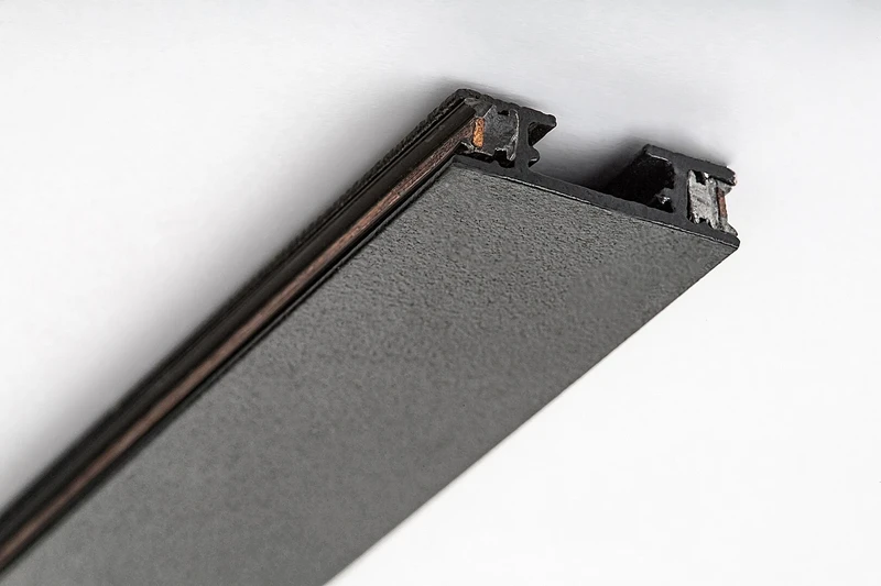 LiTrack Rail – modern track for lighting in black, 1000mm, aluminium, DC 24V