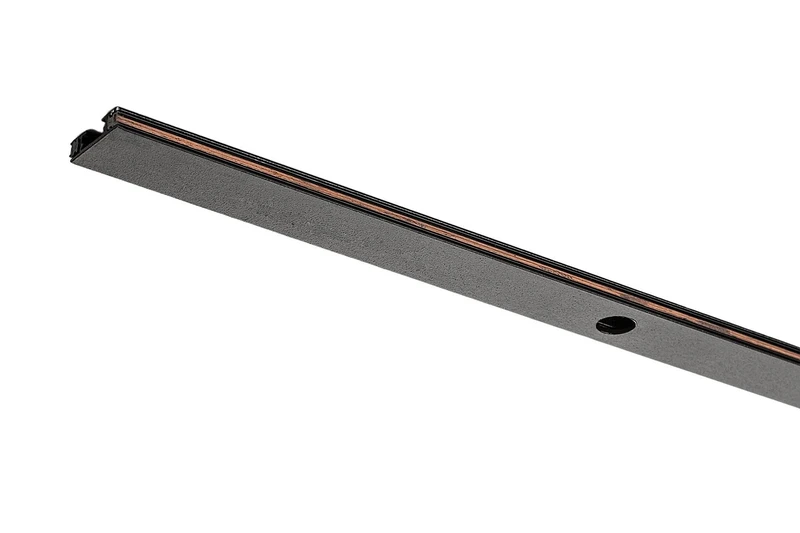 Track LiTrack Rail – modern track for lighting in black, 1000mm, aluminium, DC 24V