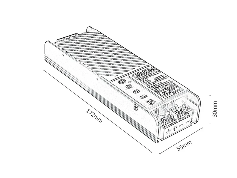 LiTrack Driv.100 – recessed driver for track system in black, 100W, 230V