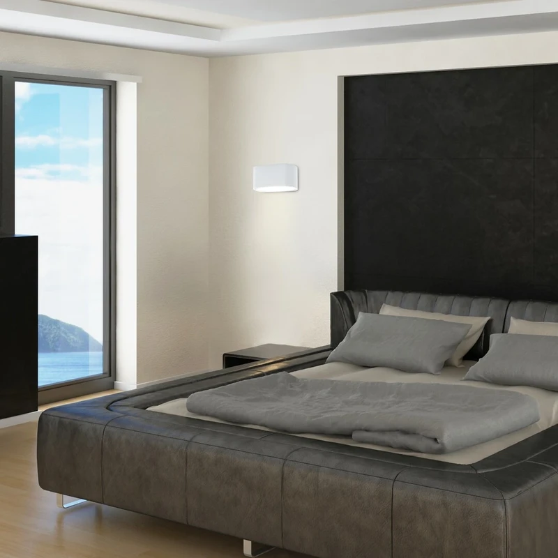 Kaunas – LED аплик за стена в бял мат, 160×80мм, 1×G9, IP20