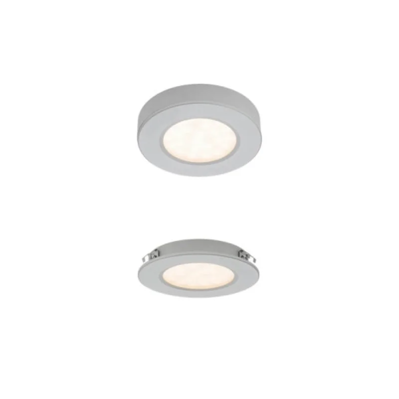 Recessed Downlights Mt 70370 – Smarter LED downlight for recessed mounting in silver, 3W, 4000K, IP20