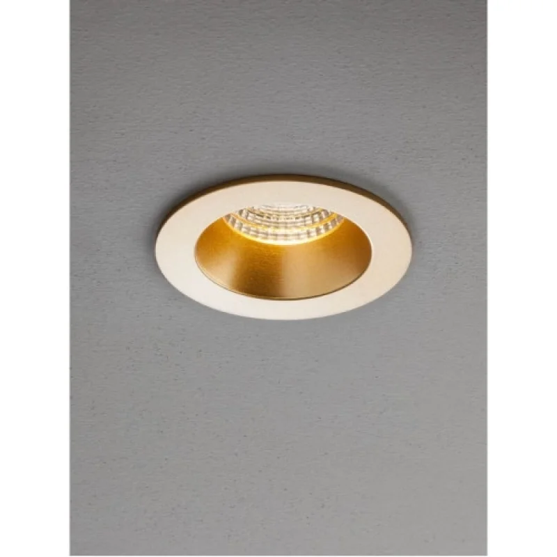 Луни за вграждане Mt 70388 – Smarter LED луна за вграждане в матово златист, 10W, 3000K, IP20