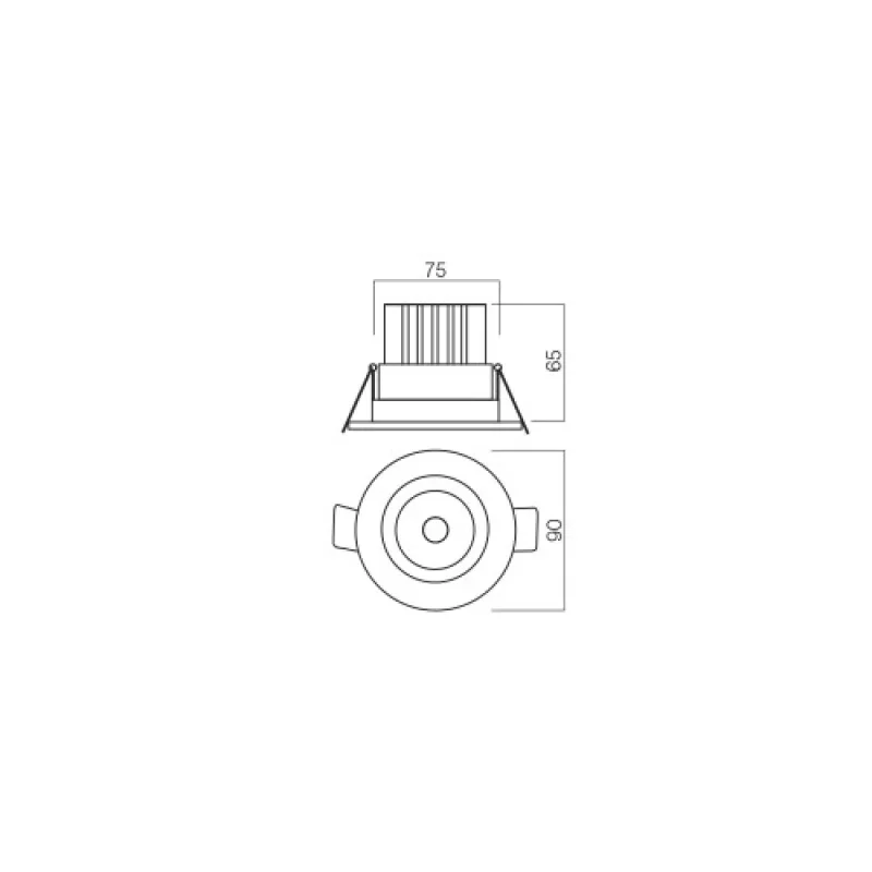 Mt 70388 – Smarter LED луна за вграждане в матово златист, 10W, 3000K, IP20