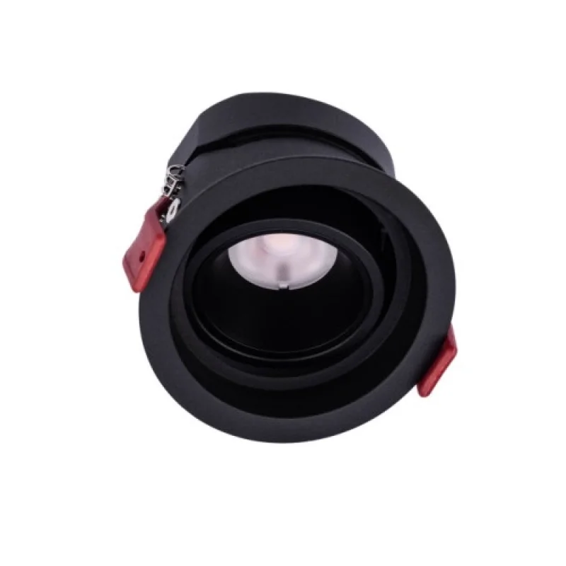 Recessed Downlights Mt 70411 – Smarter LED downlight for recessed mounting in matt black, 12W, 3000K, IP20