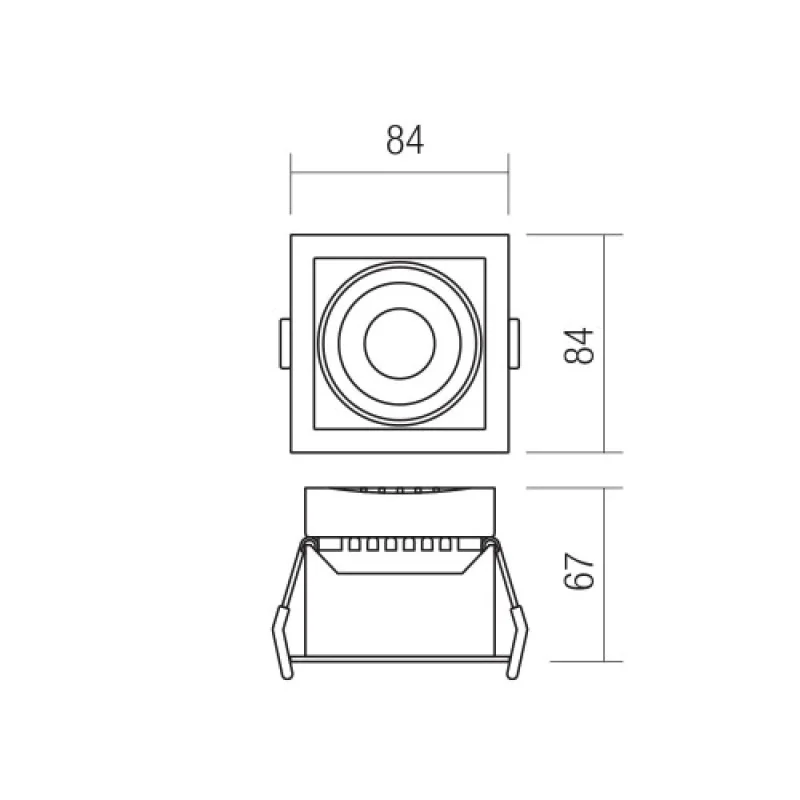 Mt 70413 – Smarter LED луна за вграждане в матово бял, 12W, 3000K, IP20
