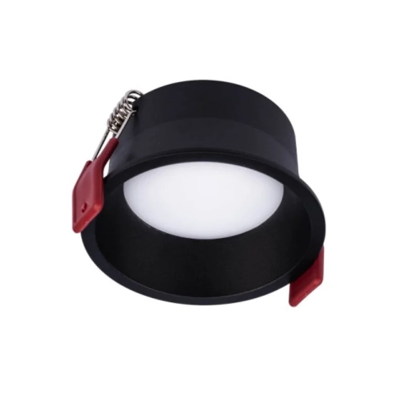 Recessed Downlights Mt 70418 – Smarter LED downlight for recessed mounting in matt black, 7W, 4000K, IP20