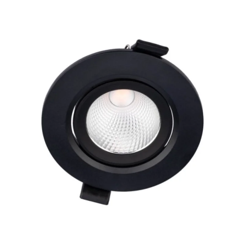 Recessed Downlights Pt 70425 – Smarter LED downlight for recessed mounting in matt black, 6.5W, 4000K, IP20