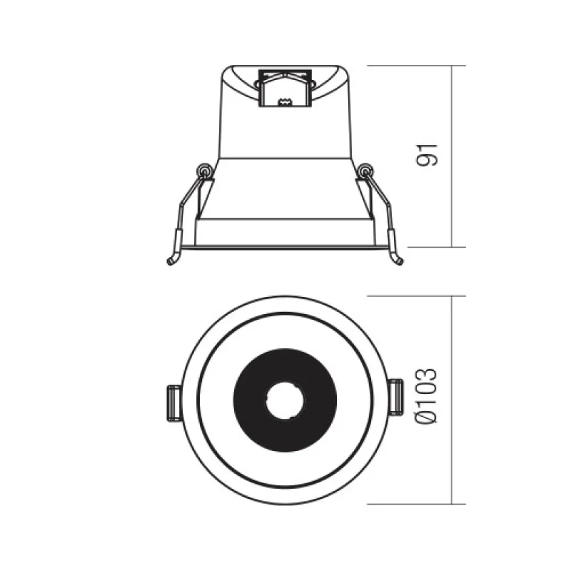 Pt 70453 – Smarter LED луна за вграждане в матово златист, 9W, 4000K, IP44