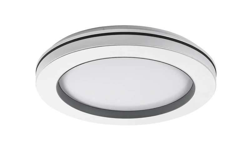 Cooperius – LED плафон в бяло, Ø480мм, 47W, 3000-6500K, димируем с дистанционно