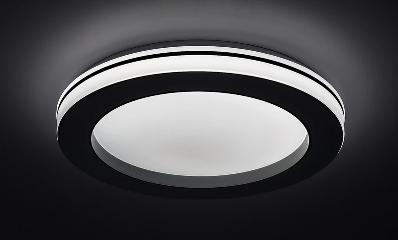 Cooperius – LED плафон в бяло, Ø480мм, 47W, 3000-6500K, димируем с дистанционно